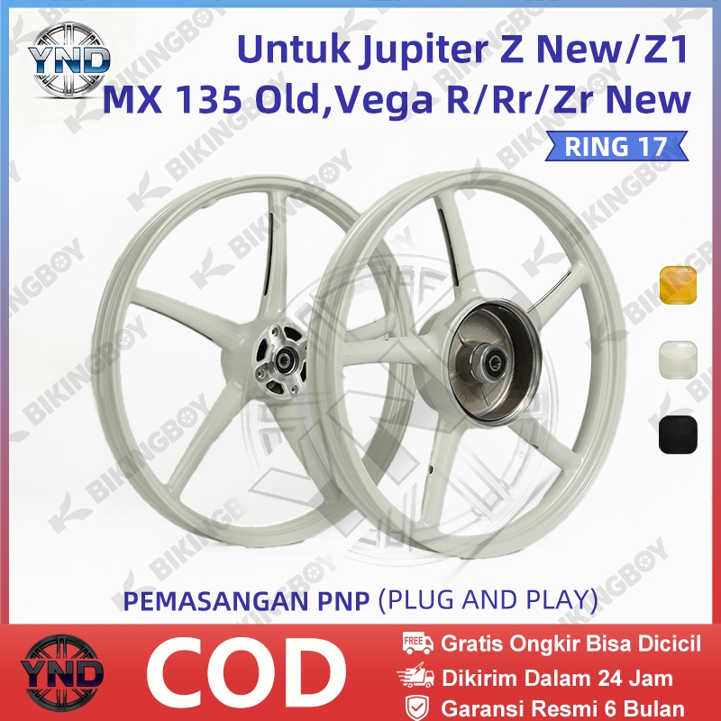 Velg Racing BIKINGBOY PALANG Sanca Ring 17 | Kompatibel untuk Jupiter MX 135 Old, Jupiter Z1 , Vega 