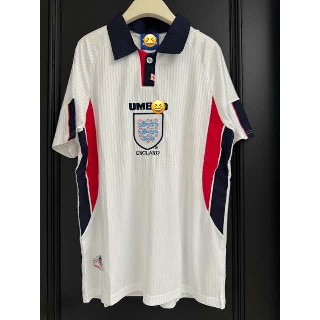 Jersey Bola Inggris England Retro Home 1998 World Cup Klasik Premium Fans Edition
