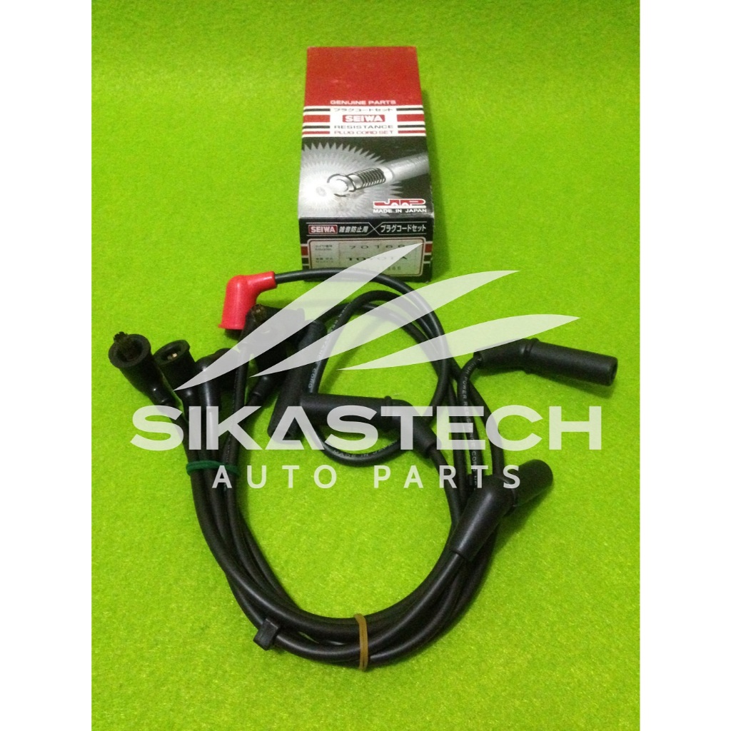 SEIWA 90919-21366 COIL & SPARK CORD WIRE RESISTIVE / KABEL BUSI SET TOYOTA COROLLA GL SE SALOON TWIN
