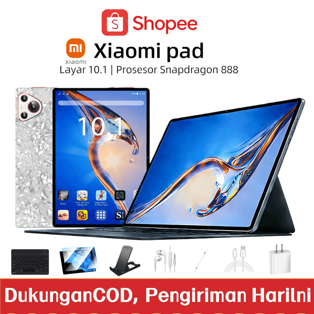 Xiaomi Pad 5G 10.1" 16GB+1TB Snapdragon 888 | 120Hz OLED FullView | Tablet Android Murah Spek Dewa |