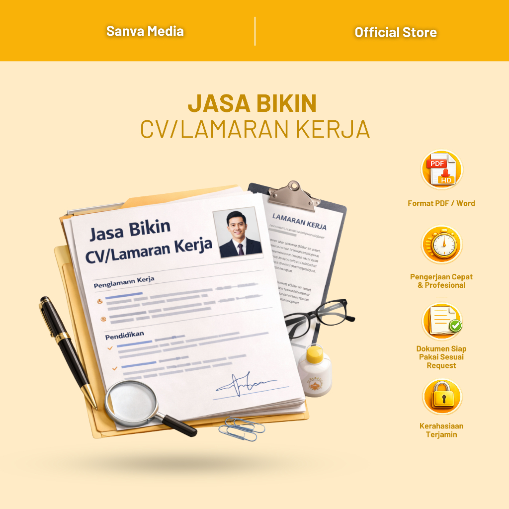 Surat melamar kerja / CV Ats friendly format Ketik/Tulis Tangan 100% LOLOS SELEKSI