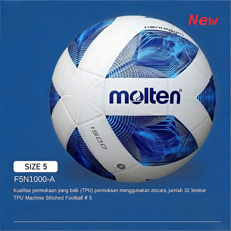 Bola Sepak MOLTEN AFC Size 4 Dan Size 5 . Bola Molten Jahit . Bola Sepak Size 5 . Bola Kaki