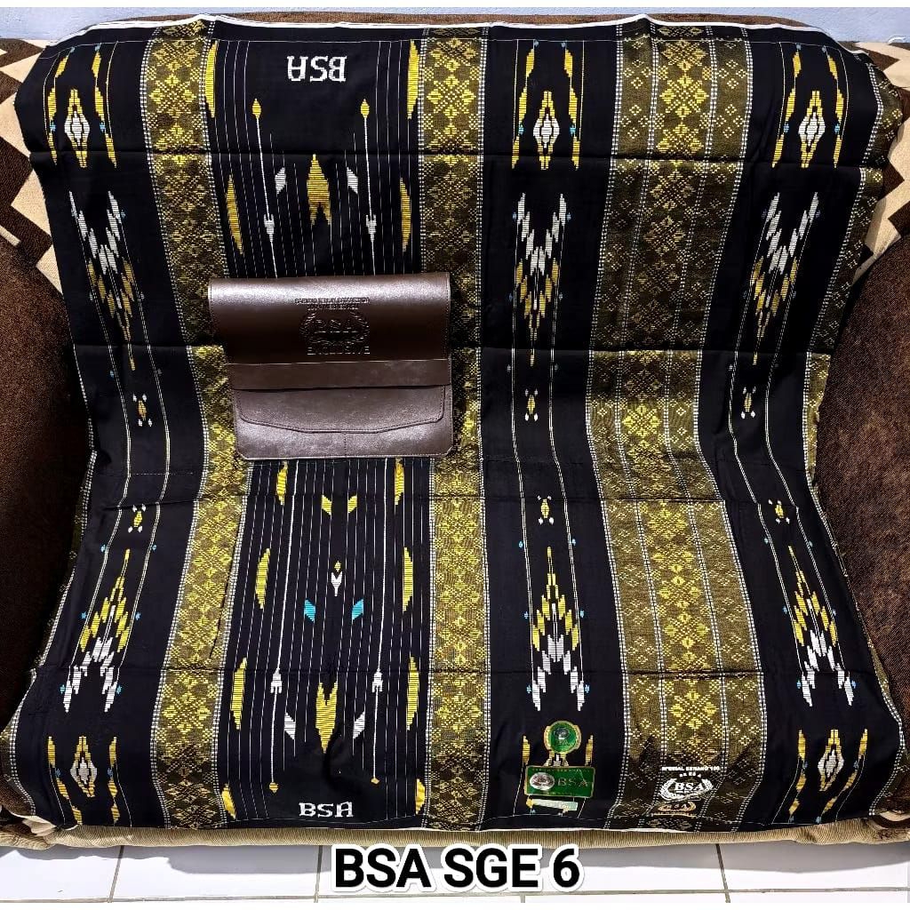 Sarung BSA SGE Bahan Mesres Jahit Tengah