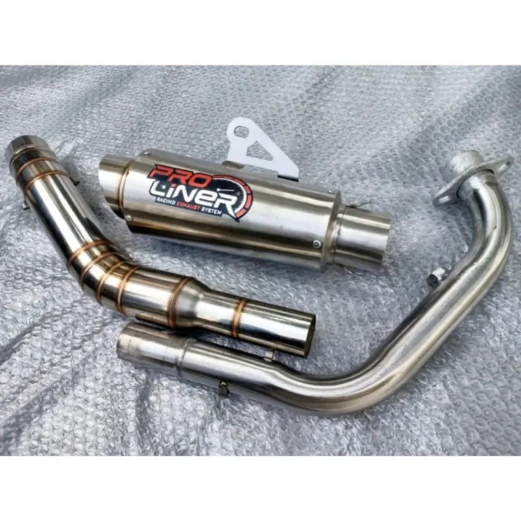 Knalpot PRO LINER Motor Vixion Sonic Supra GTR Jupiter MX Verza Cb 150 Satria Fu Scorpio