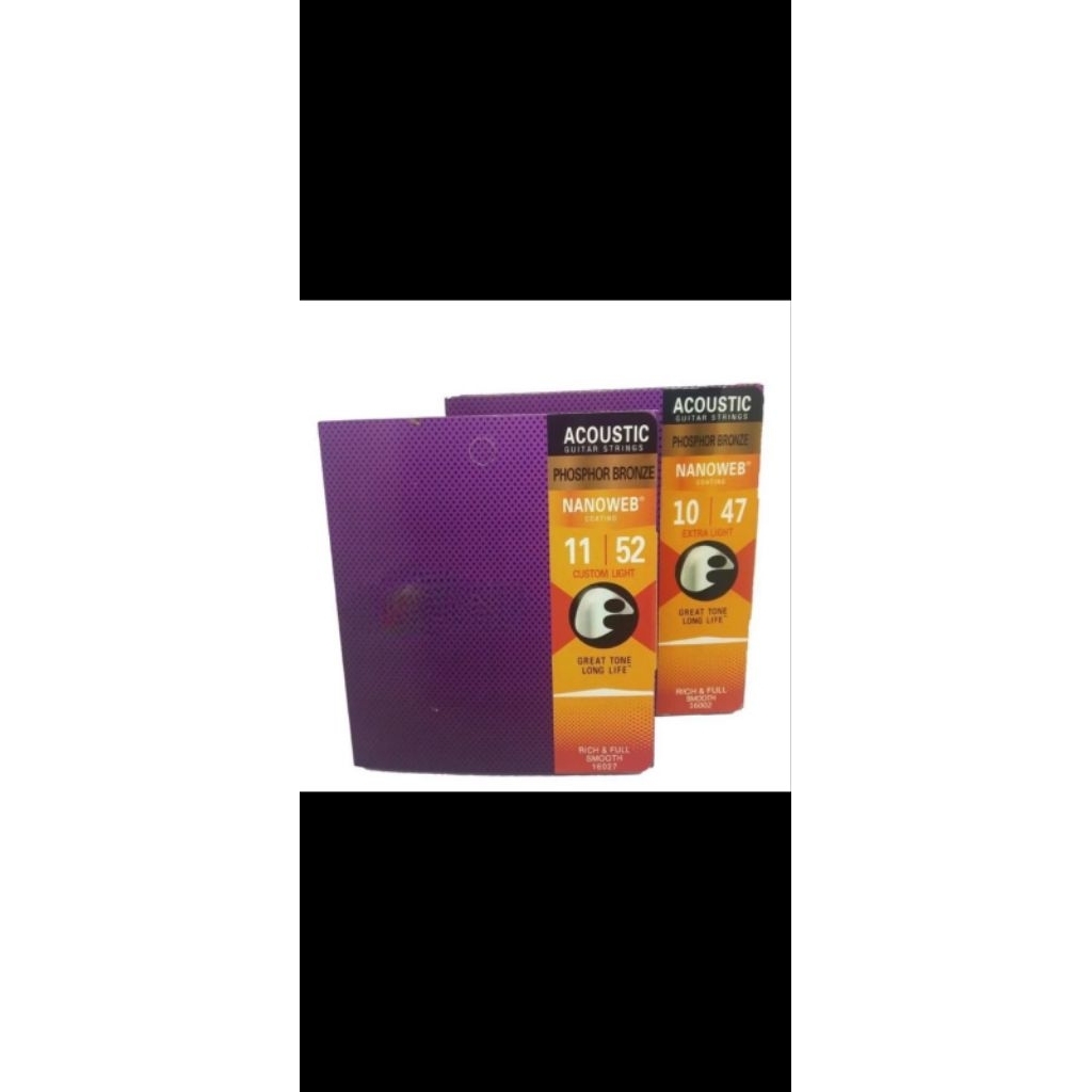 GITAR AKUSTIK ELIXIR STRING NANOWEB FULLSET PHOSPHOR BRONZE / SENAR GITAR AKUSTIK ELEKTRIK ELIXIR ST