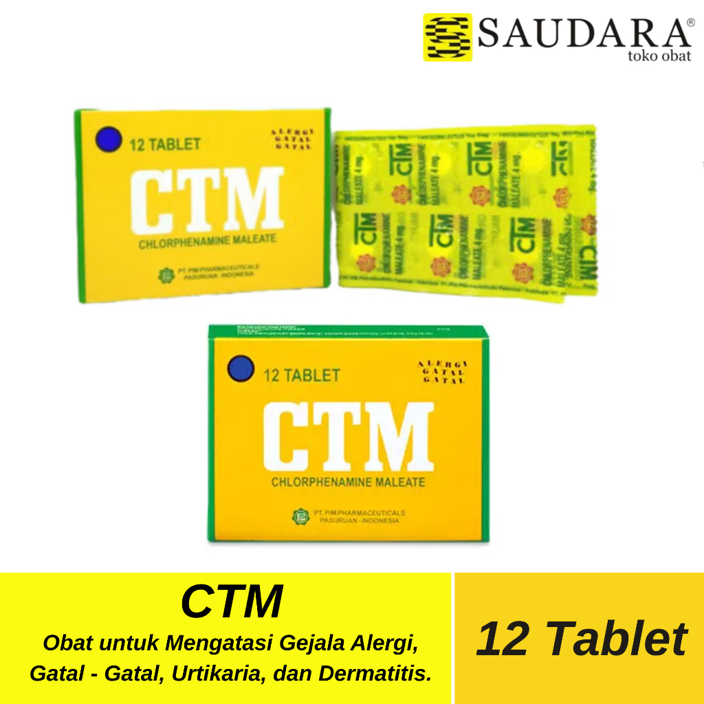 CTM Tablet 12's - Obat Alergi