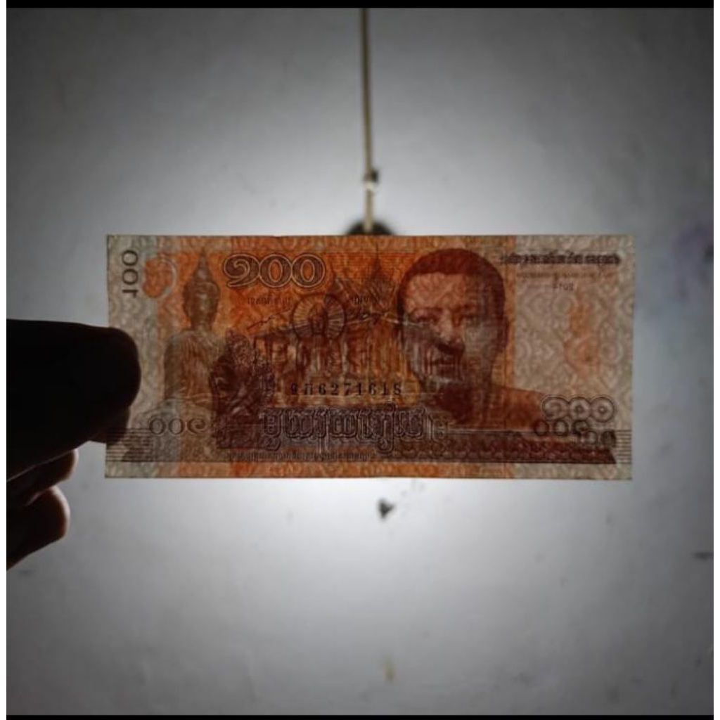 Uang Kertas 50-100-200-500 Riels Asli Kamboja Koin 100 Riel Cambodia Tahun Random Souvenir Mahar Kol