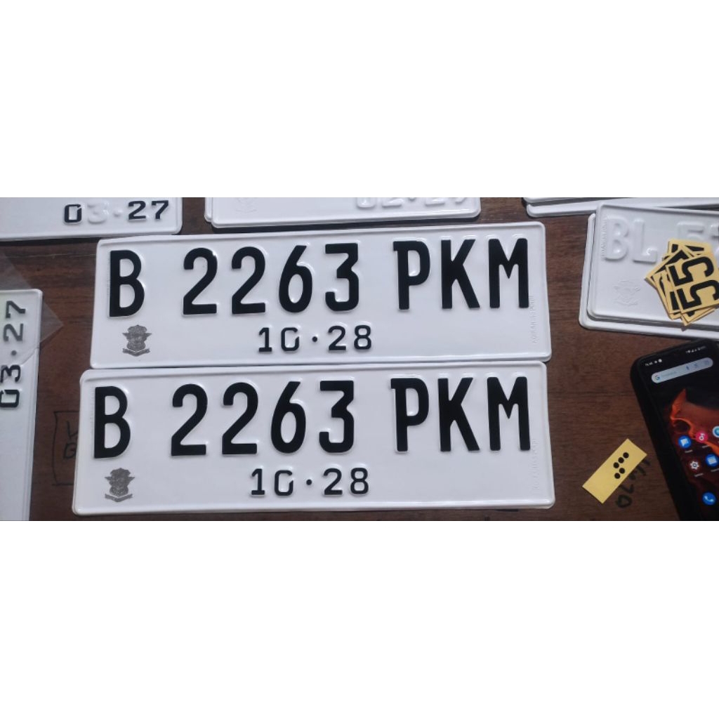 plat nomor mobil berlogo asli timbul