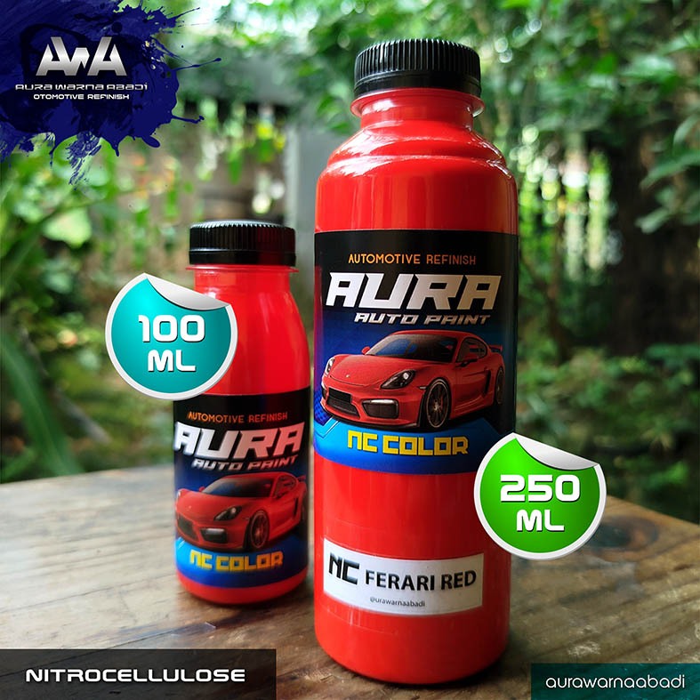 Cat Duco NC ( nitrocellulose ) FERRARI RED - MERAH FERARRI - Ecer 100 ml - 250 ml