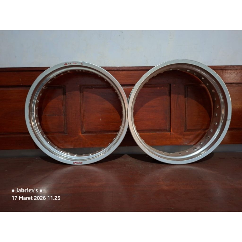 Velg TK Japan Ukuran 3.00-4.25 Ring 17 Silver Hole 36-32