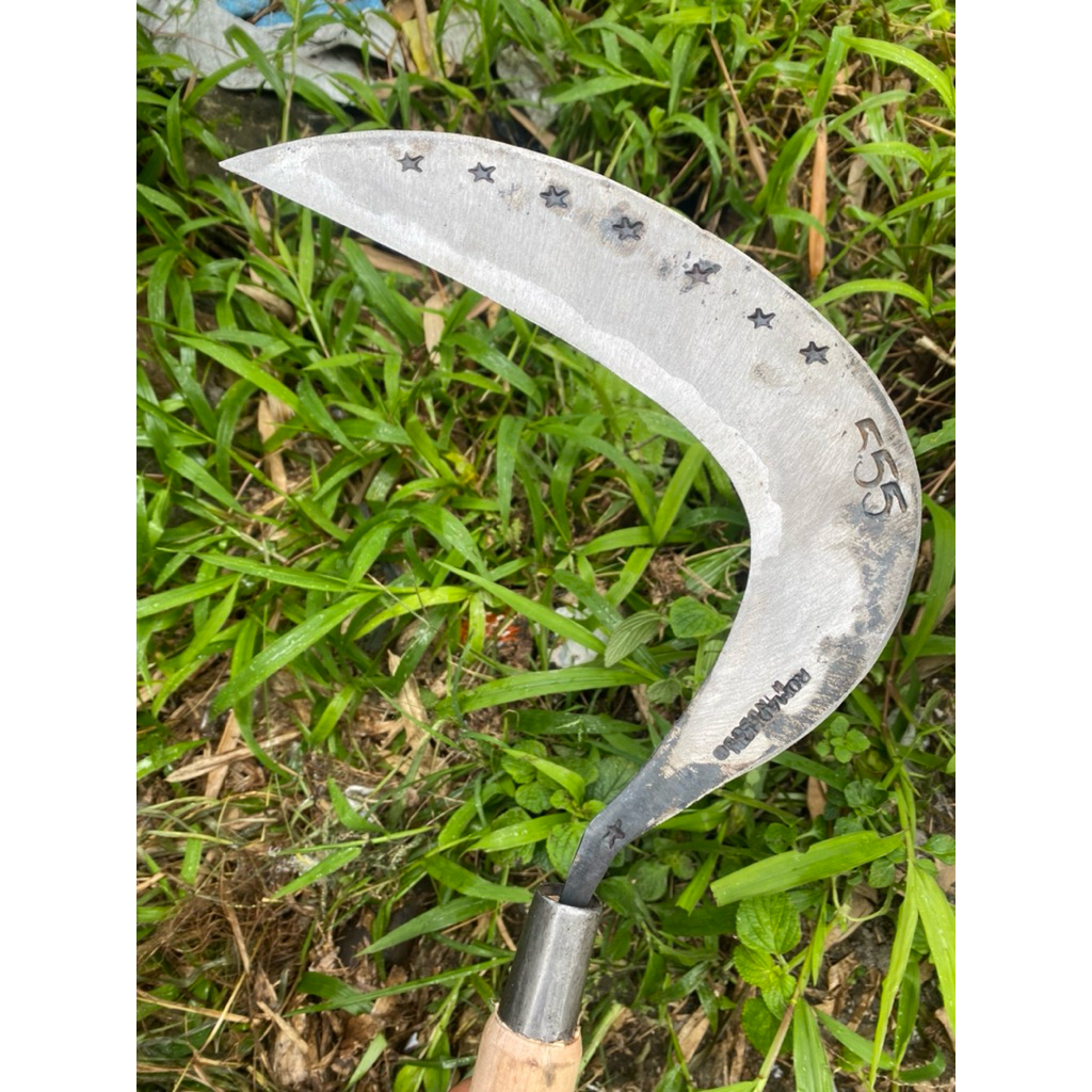 Arit pemotong sepesial rumput dan padi baja isen selap3