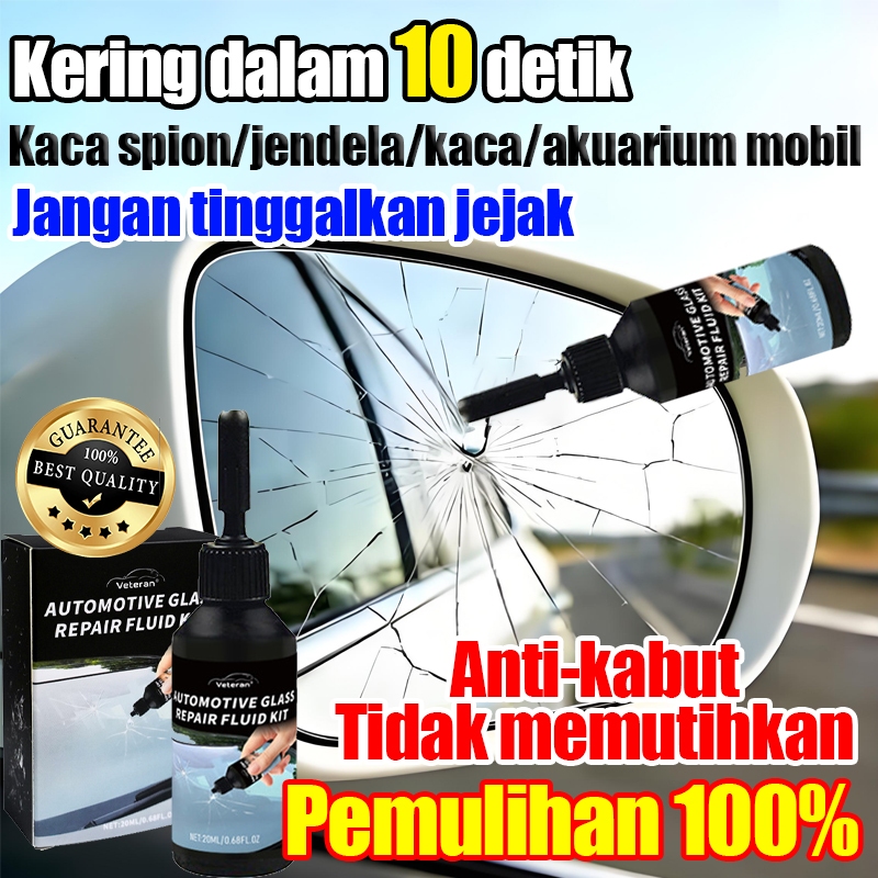 ORI Lem Kaca Mobil Retak Tanpa Bekas Lem Kaca Aquarium Bening Super Kuat Penghilang Retak Kaca Mobil