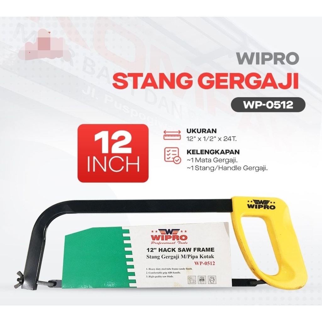 WIPRO STANG GERGAJI BESI GAGANG GERGAJI 12" WP 0512