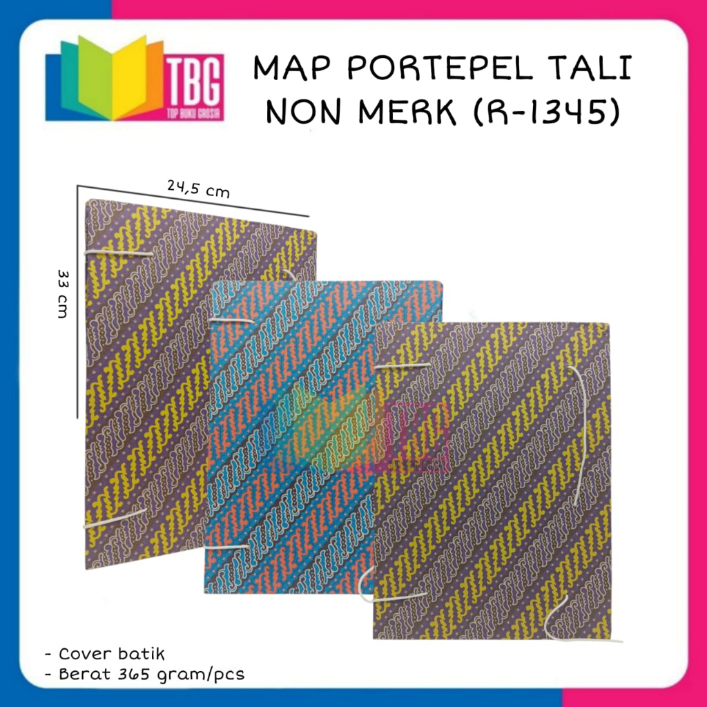 1 PCS  MAP PORTEPEL TALI NON MERK / MAP FILE DOKUMEN / MAP FILE / MAP TALI PORTEPEL (R-1345)