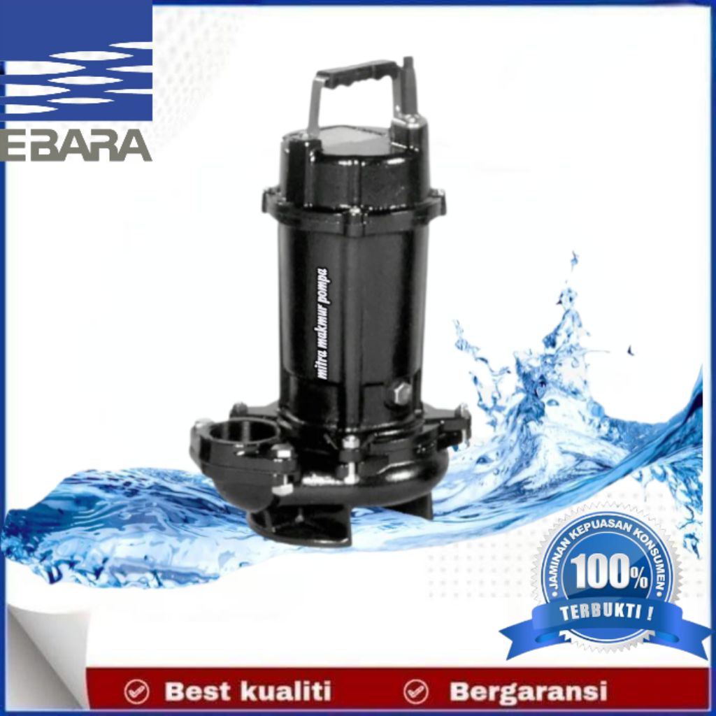 Pompa Celup EBARA 50 DVSA 5.75 AUTO Submersible Pump Vortex EBARA