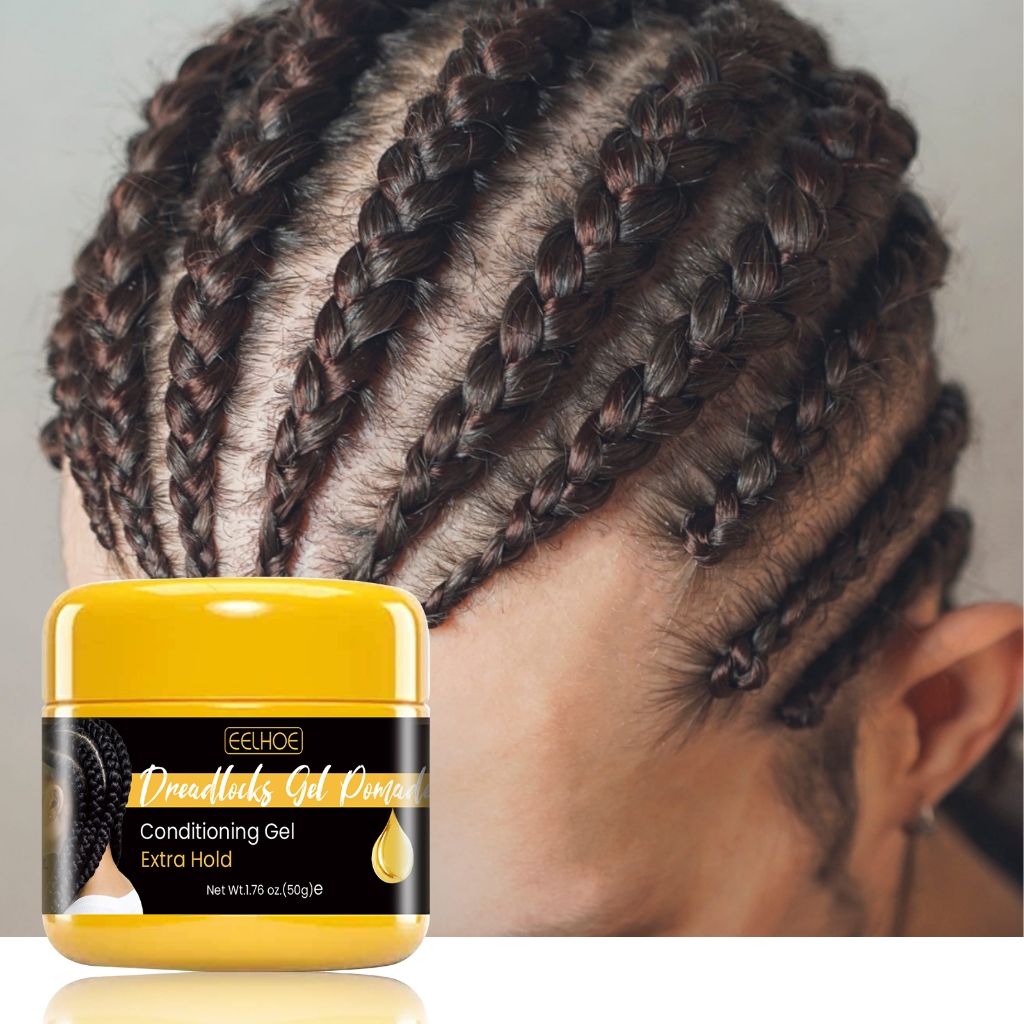 EELHOE Hold Braiding Gel 50g Prevent Hair Breakage Reduce Hair Damage Hair Wax Extreme Hold Lilin Ge