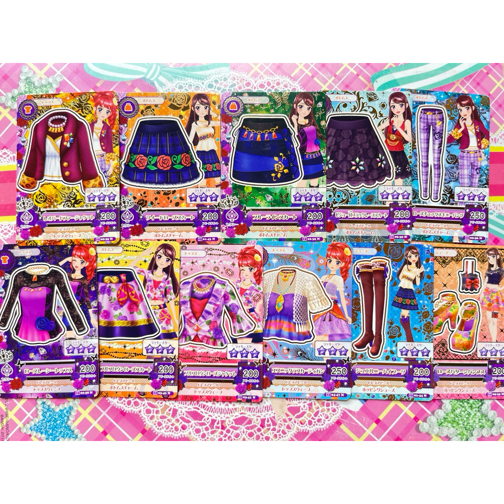 Kartu Aikatsu Satuan Jepang Sexy Non Brand Juri Kurebayashi Ran Shibuki Spicy Ageha Sangria Rosa Ori