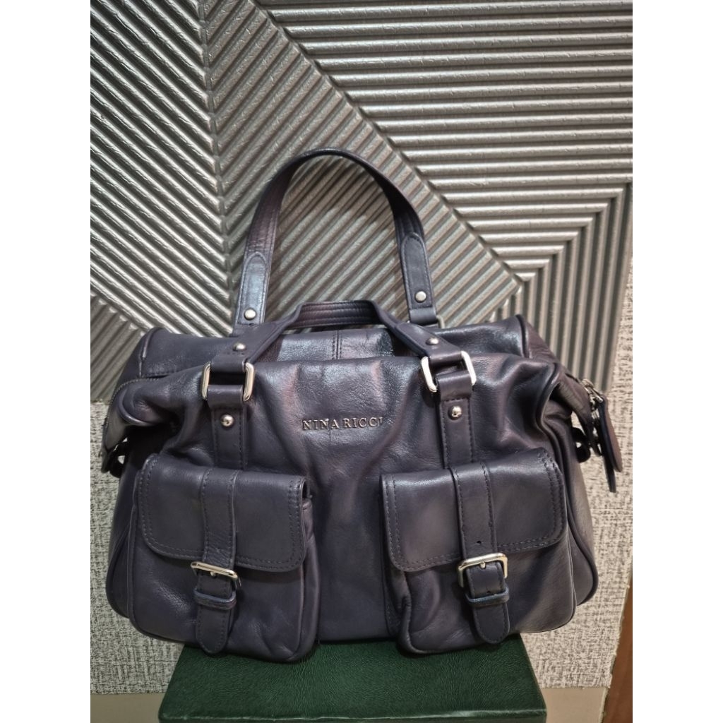 Tas tote kulit Nina Ricci
