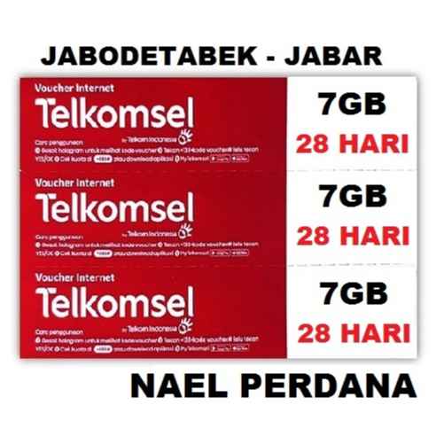 VOUCHER  TELKOMSEL 7GB 28HARI