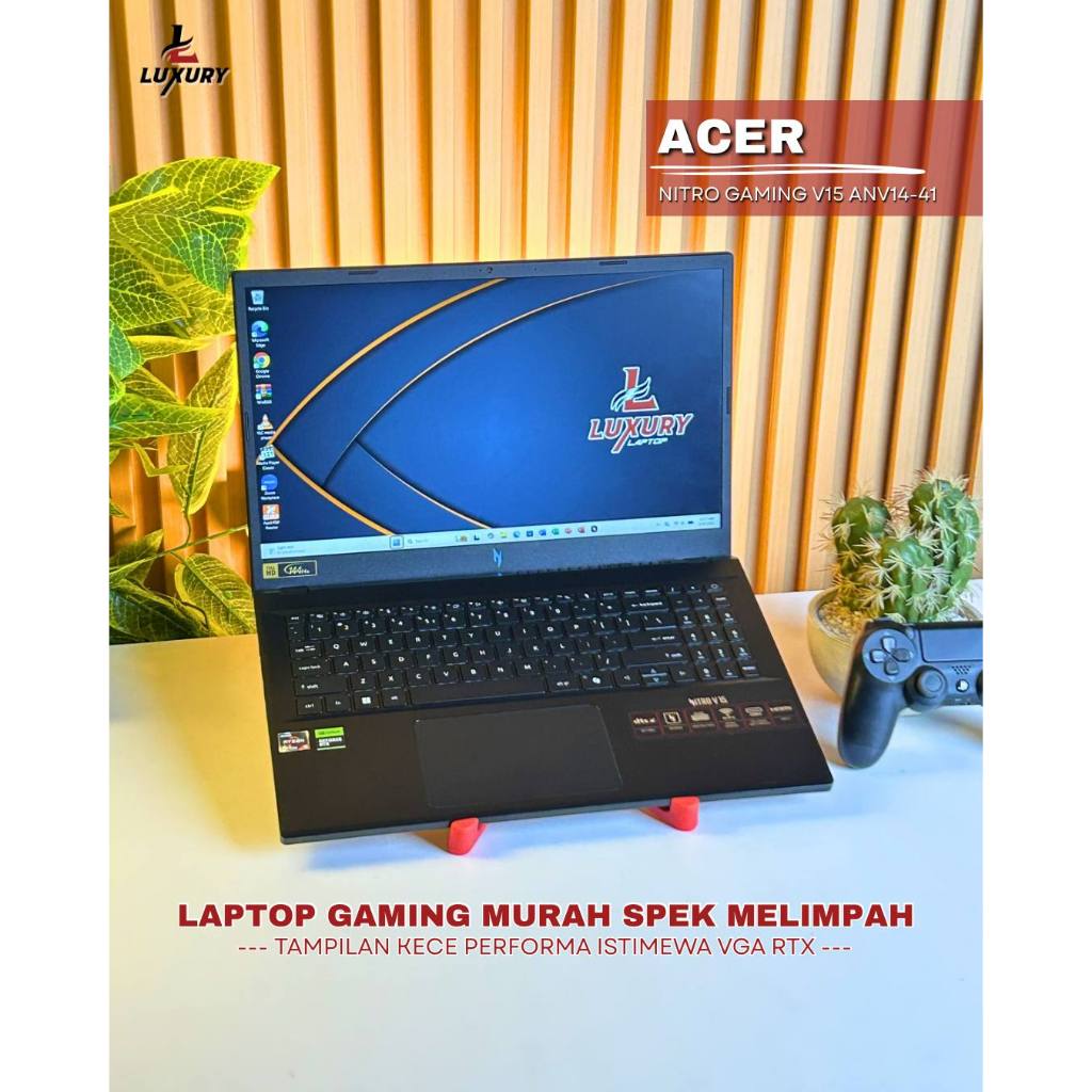 LAPTOP ACER NITRO V15 ANV15-41 SLIM AMD RYZEN 5 7K NVIDIA RTX 2050 SSD 512GB RAM 8GB DDR5 4800MHZ LA