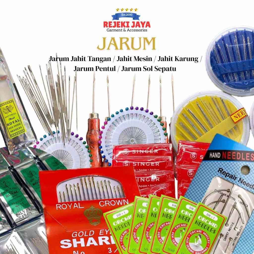 Jarum Jahit Tangan / Jarum Jahit Mesin / Jarum Pentul / Jarum Karung / Jarum Mattress / Jarum Kasur 
