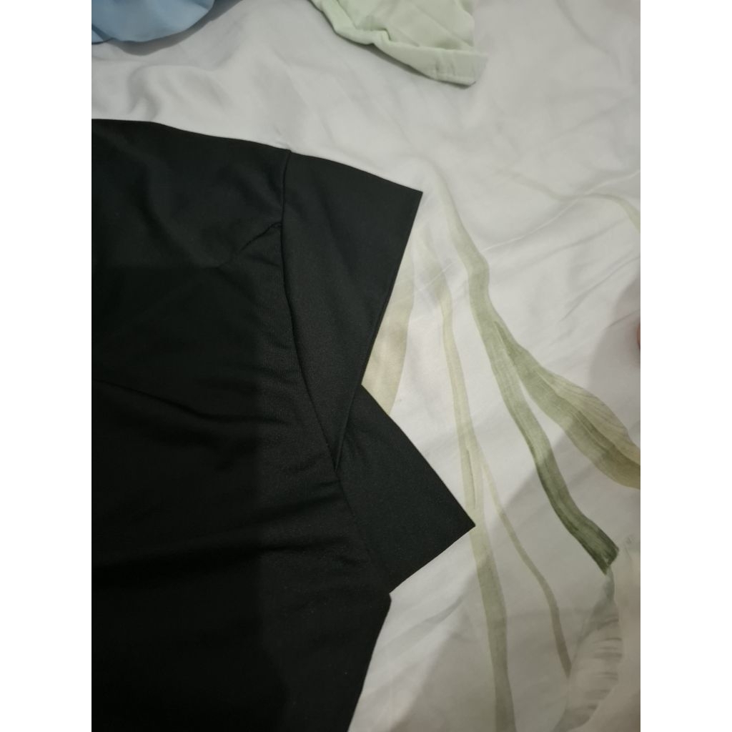 khimar non pad muslimah basic hitam