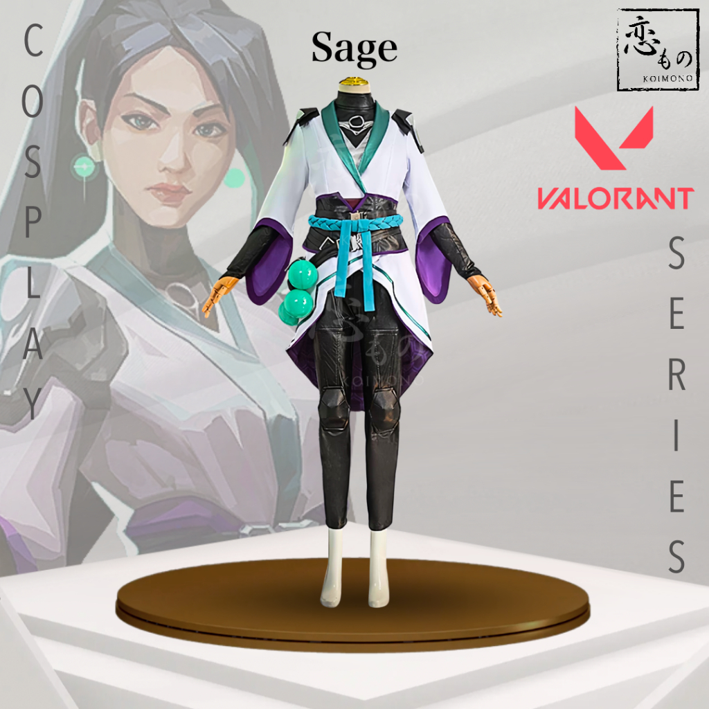 [Ready Stock] KOIMONO Sage Valorant Costume Cosplay Set