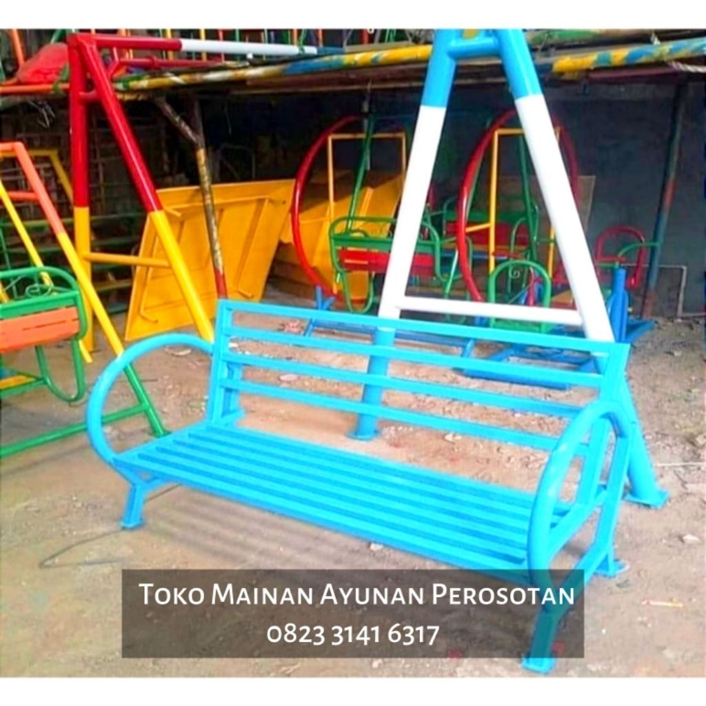 Bangku Taman - Bangku Taman Panjang Outdoor Besi - Bangku Taman Outdoor Panjang Besi