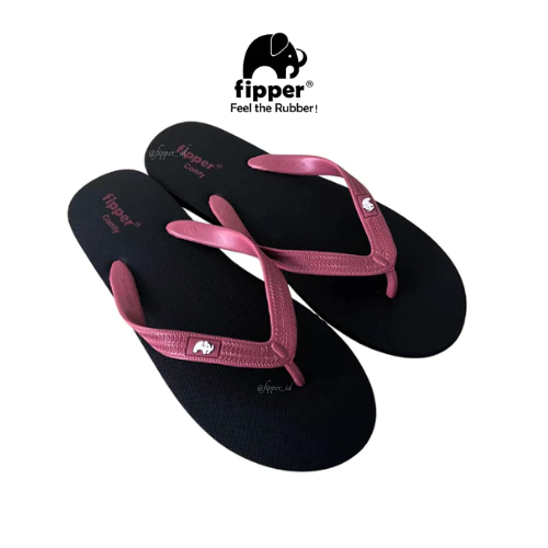 Fipper Comfy Black Burgundi
