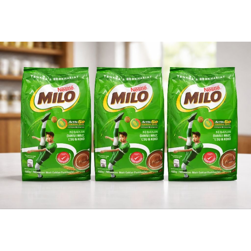 Nestle Milo kemasan 400gram origilan Malaysia (COKLAT MANIS)
