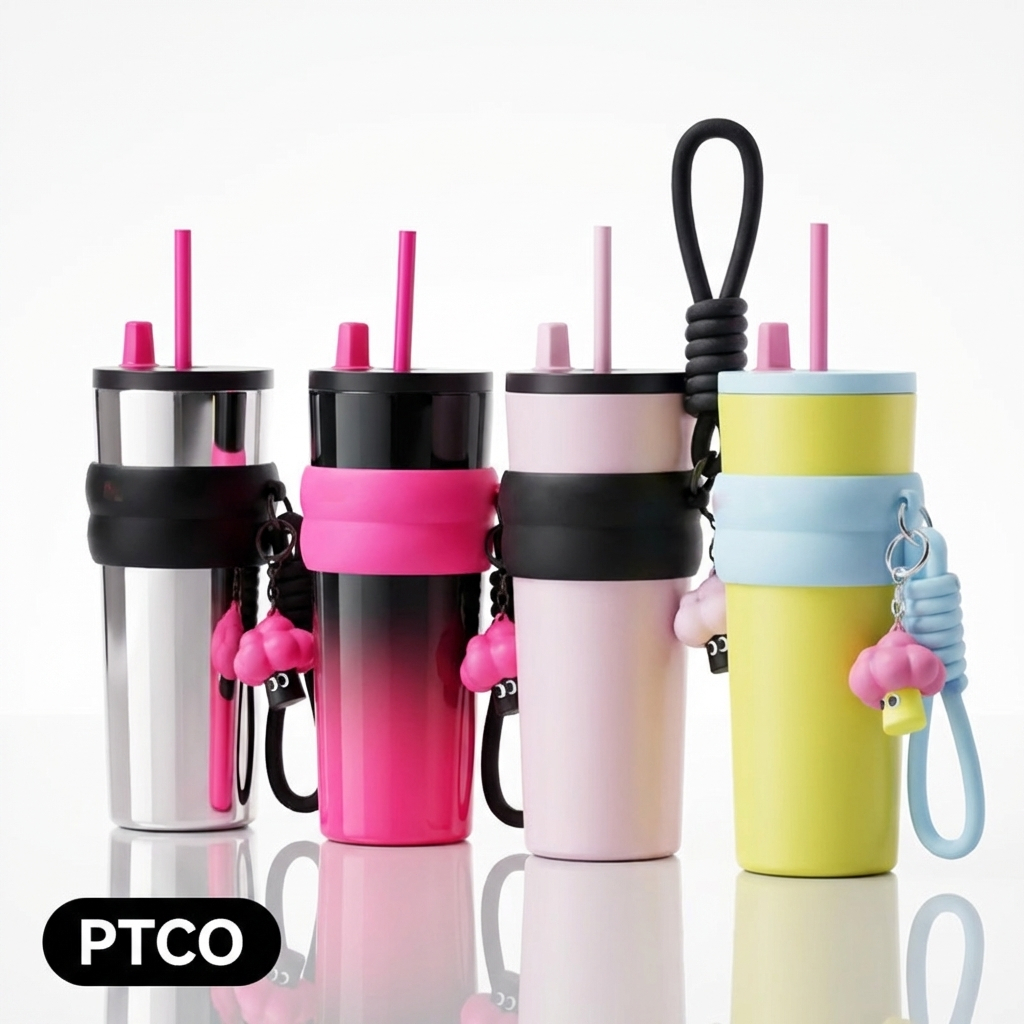 PTCO COD Tumbler Stainless316 710ml Free Sedotan Gantungan/Vakum Tumbler/Botol Minum / Vacuum Tumble