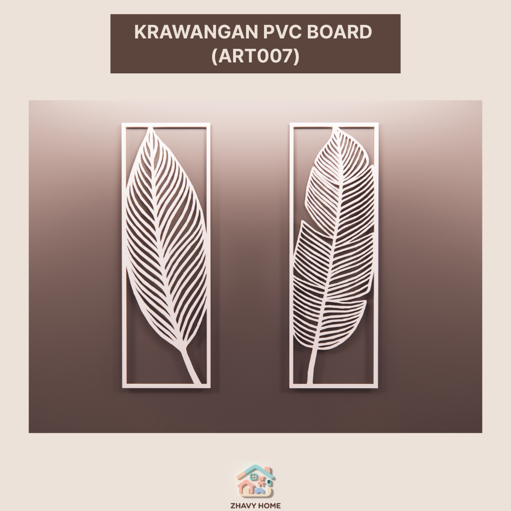 Krawangan PVC Board Motif (ART007) | Ornamen Dinding PVC Foam Board Minimalis