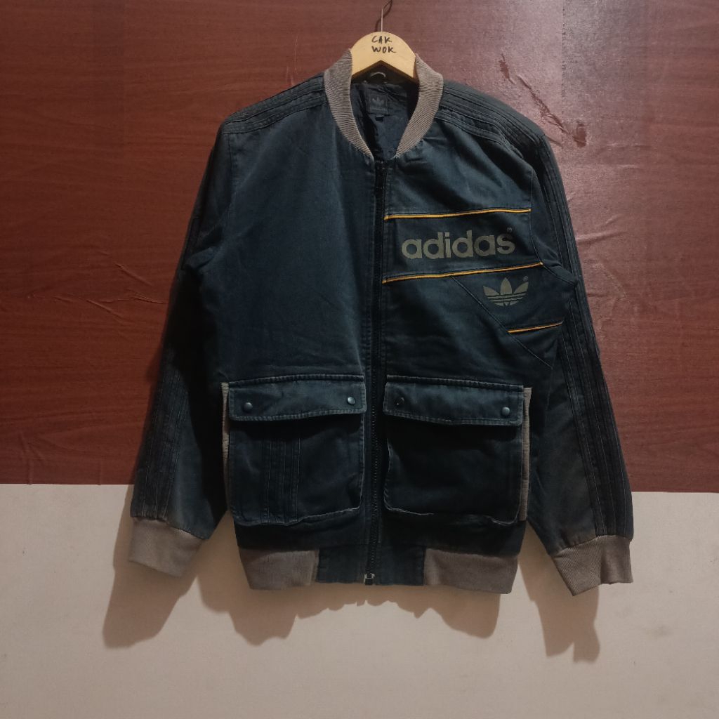 adidas canvas bomber jacket