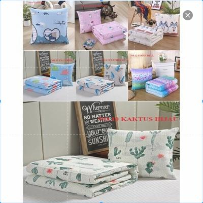 Bantal Selimut Balmut Bantal Selimut 2in1 Bantal Lipat Praktis Jadi Selimut