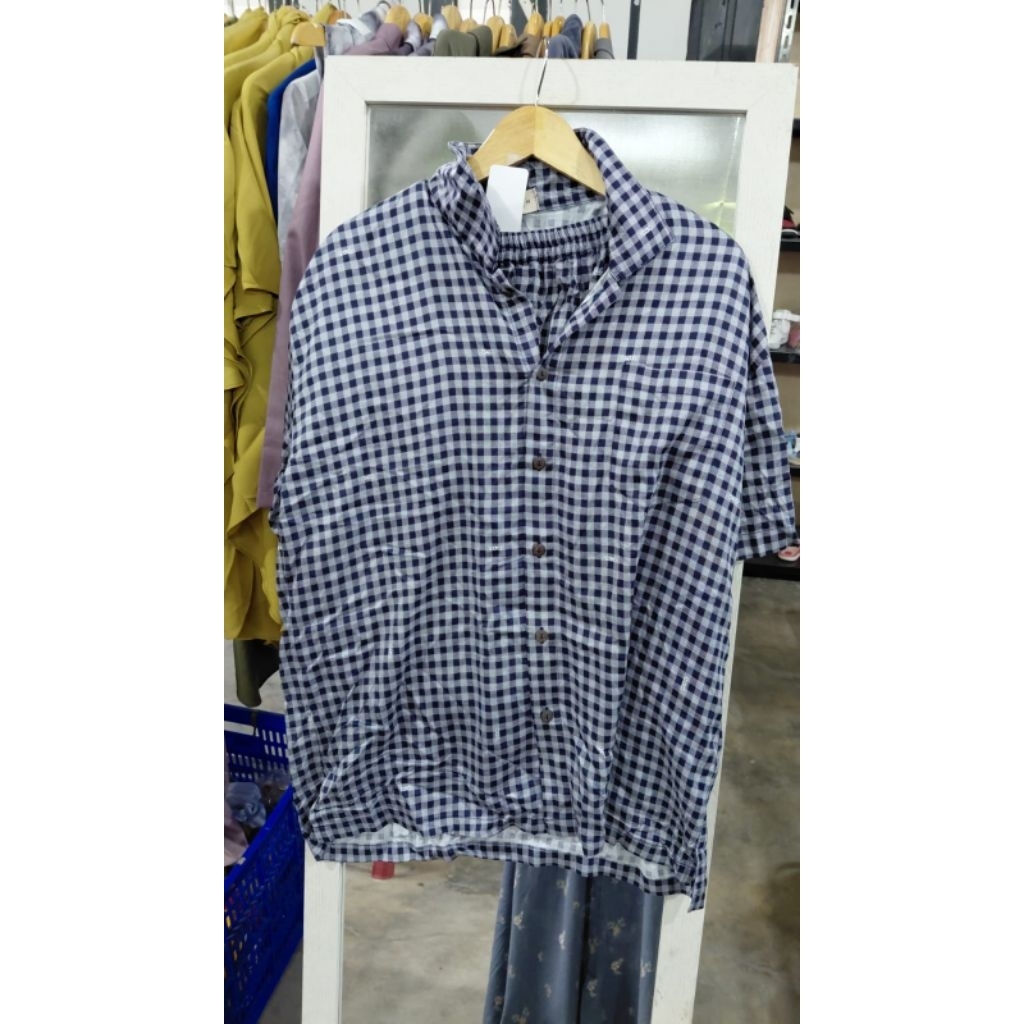 Atelier Angelina Zidane Pajamas Mini Plaid M | Evelyn Pajamas Tribal Pattern White Emerald Large | P