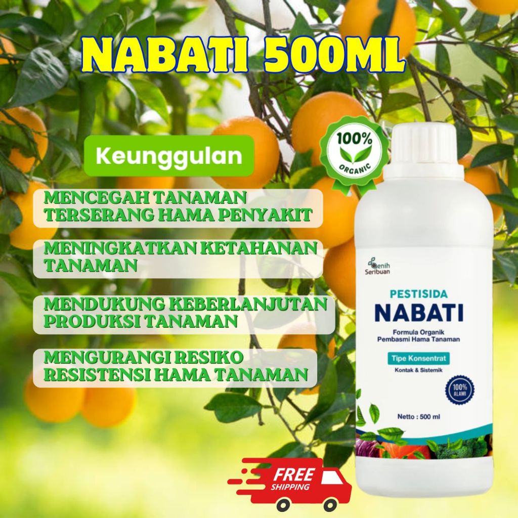 Pestisida Nabati 1L Fungisida Pembasmi Hama Tanaman Oba Hama Semprotan Organik untuk Cabe dan Sayur,