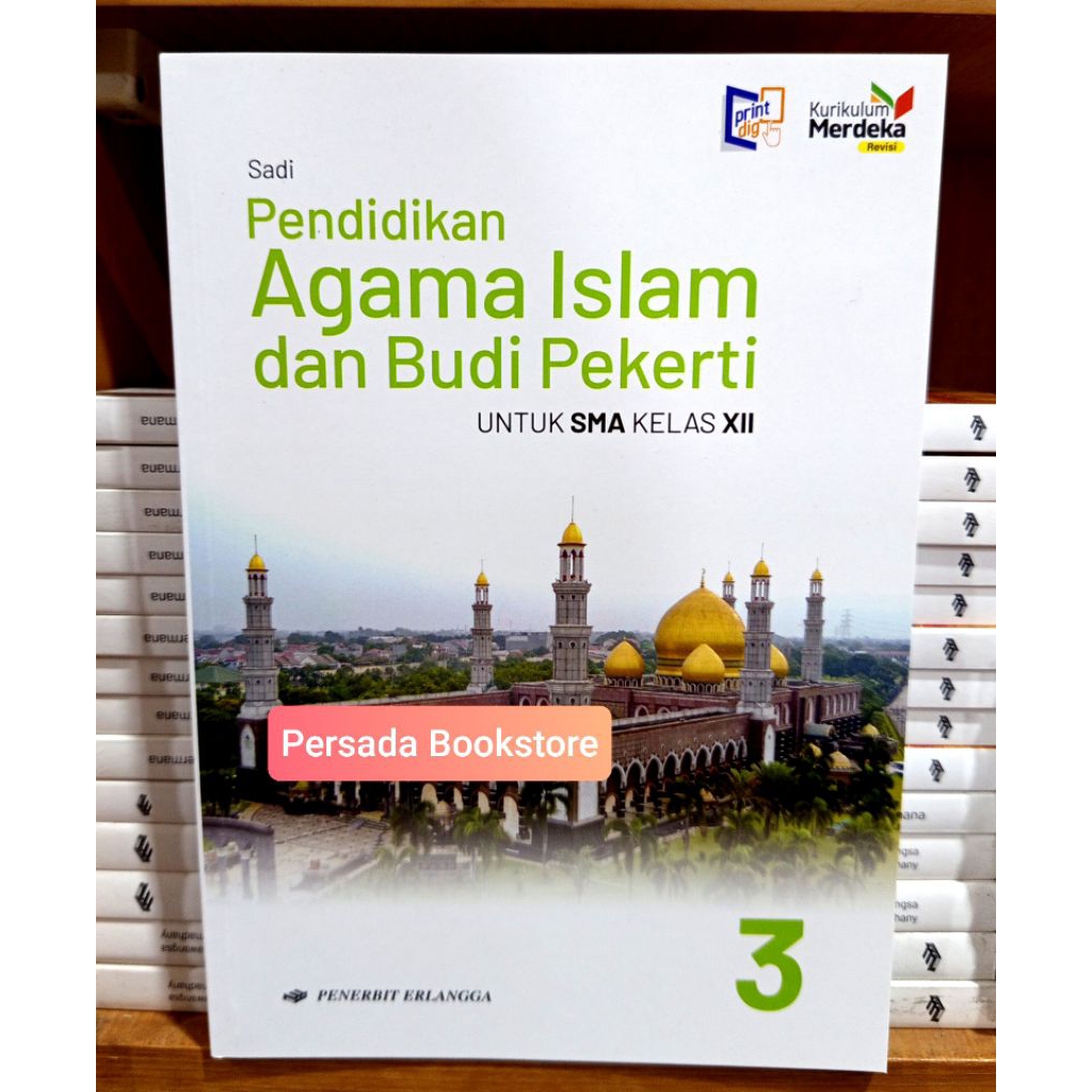 Buku Agama Islam Kelas 12 SMA Kurikulum Merdeka Rev Erlangga