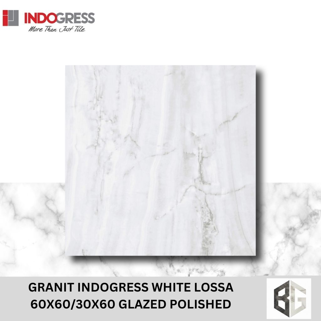 GRANIT INDOGRESS White Lossa 60x60 / 30x60 Glazed Polished