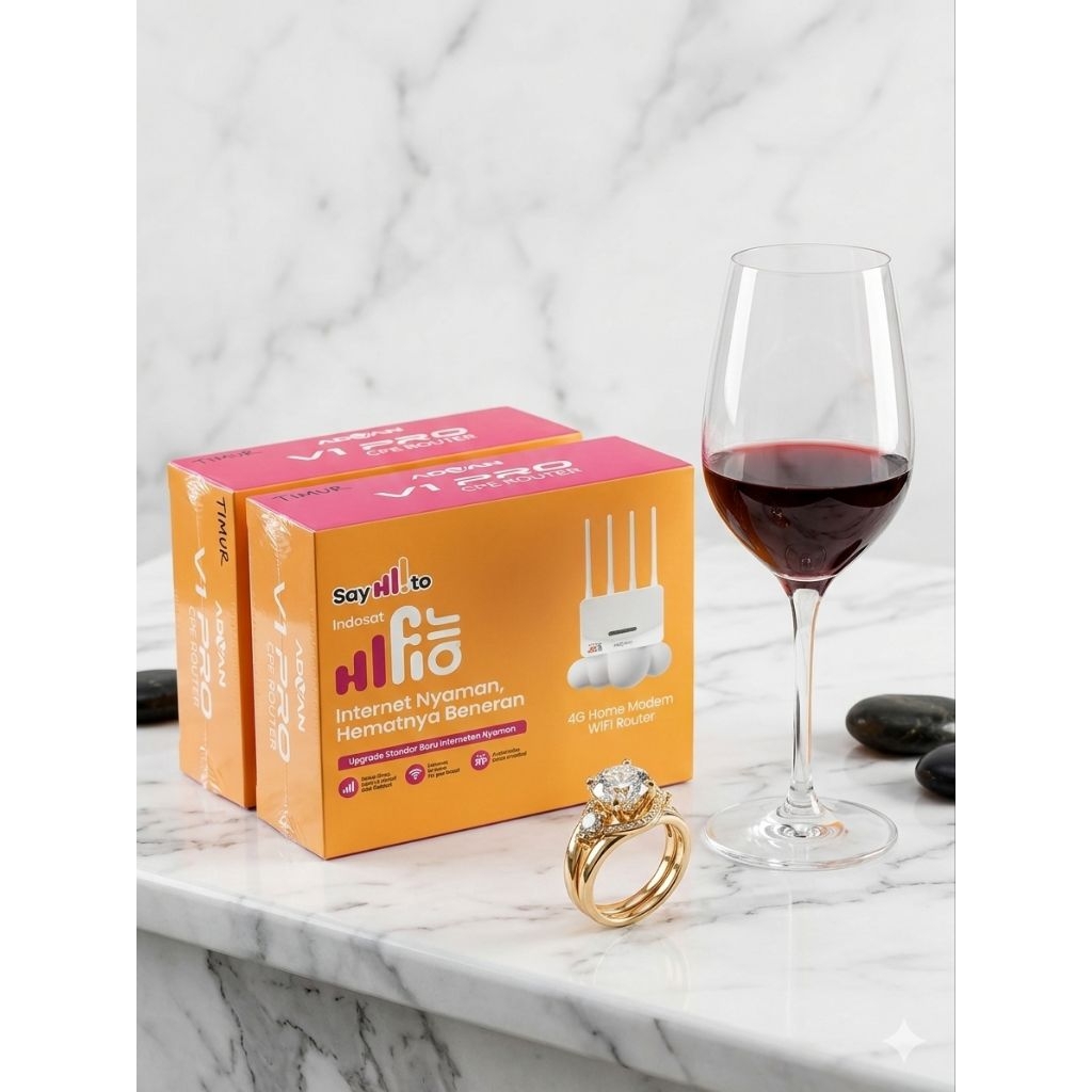 [PROMO] Modem Router Wifi Portabel Premium Set Indosat HiFi Air 4G Advan V1 Pro 50Gb