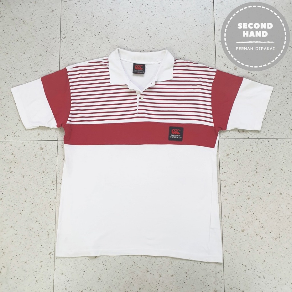 Baju Kaos Polo Canterbury / Size XXL - LD 59 cm / Second Hand