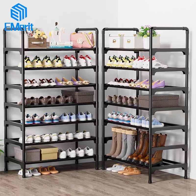 Rak Sepatu 7 Susun Gantungan Payung Rak Sepatu Tempat Sepatu Sandal 7 Susun Rangka Besi & Plastik