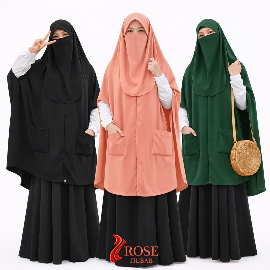 Khimar Jumbo As Syifa Softpet Bonus Cadar Syar'i Asyifa XXL