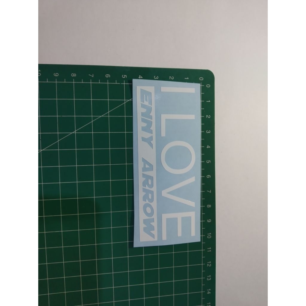 stiker cutting Enny arrow