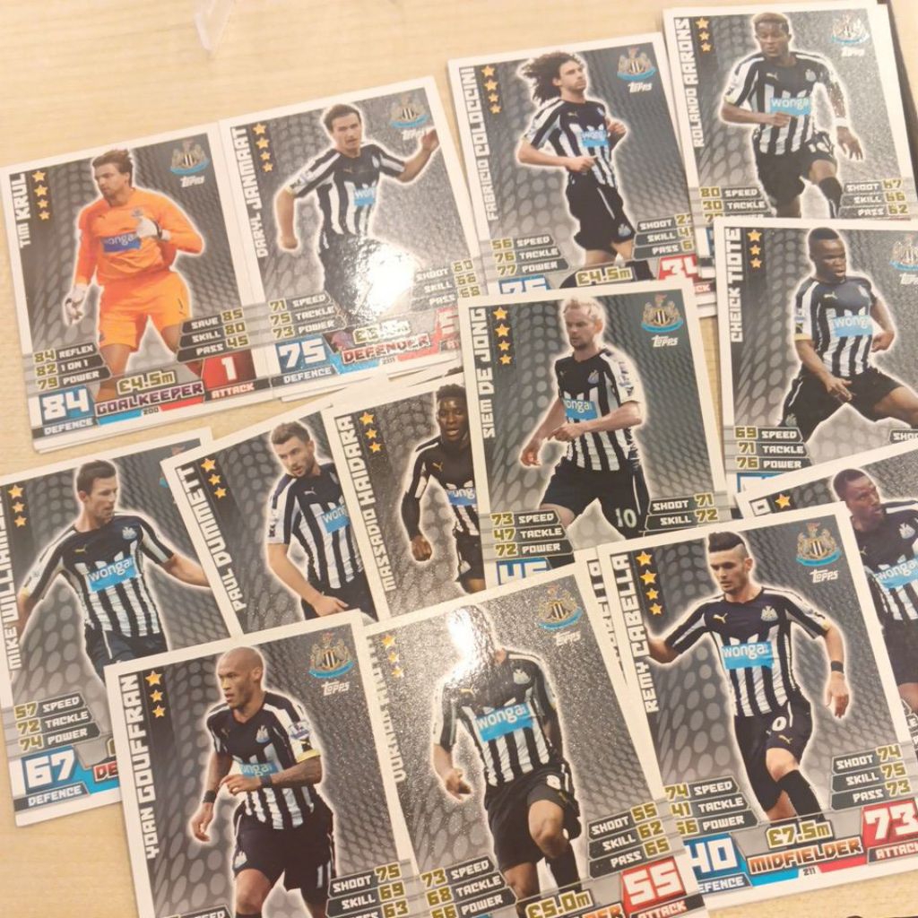 kartu bola match attax epl 2014/2015 Newcastle base card