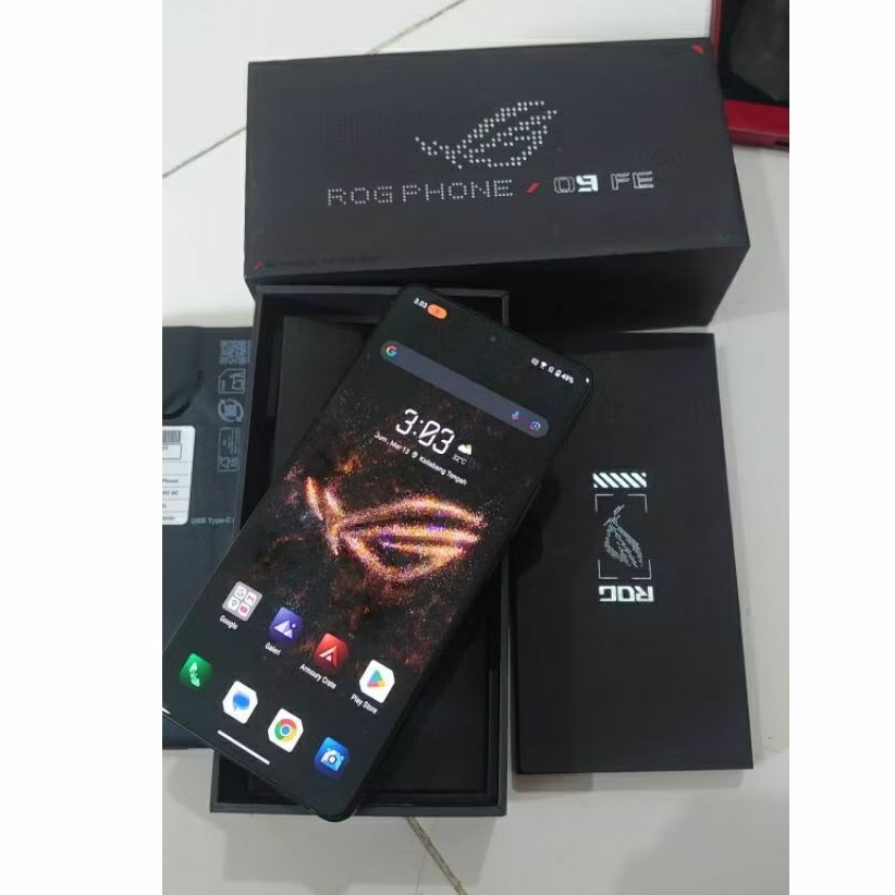 Asus rog phone 9 fe 9fe ram 12/256gb 12 gb 256 GB second fullset original resmi