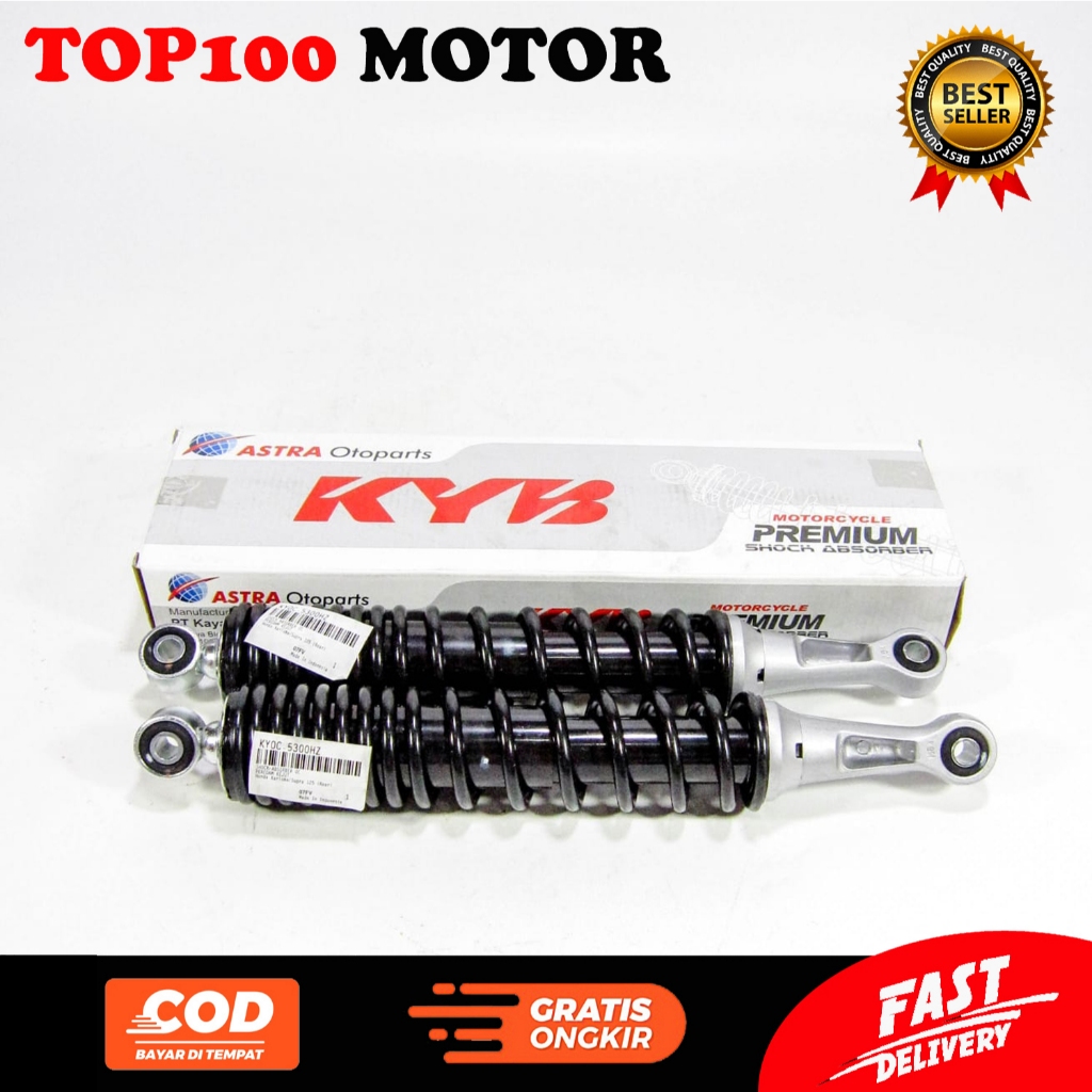 KAYABA KYOC-5300HZ SOK BREKER BELAKANG HITAM KARISMA. SUPRA X 125. BLADE KPH KTM KWB ASLI KYB