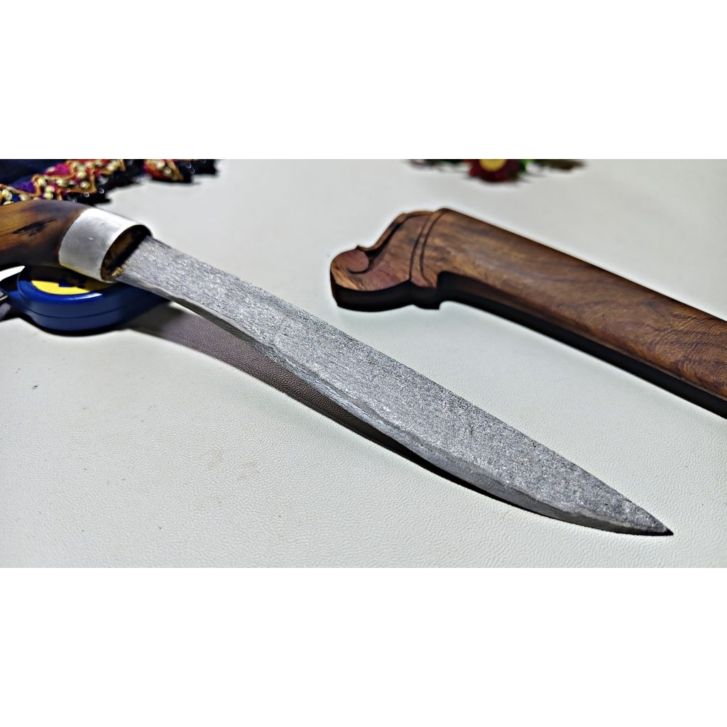 Badik Gecong Asli Bugis Pamor Meteorit Full - Senjata Tradisional Pusaka