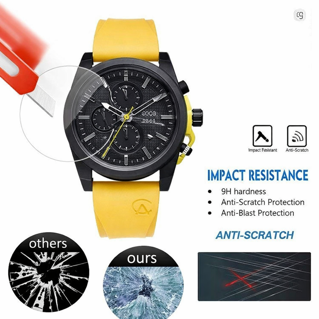 nnn tempered glass untuk Alexandre Christie AC 6659 AC6659 AC-6659 TG anti gores jam tangan tempered