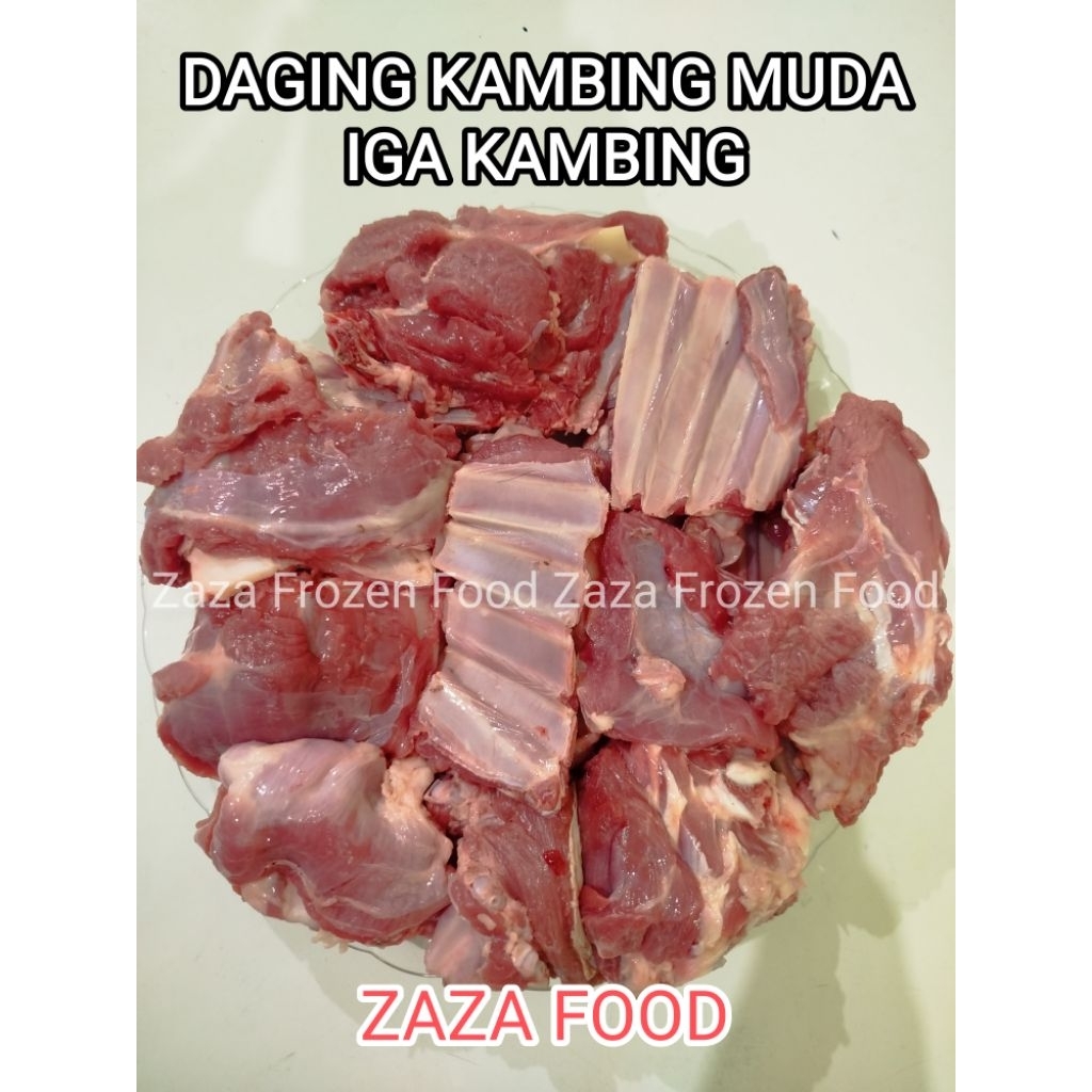 Daging Iga Kambing isi 1kg Kemasan Frozen