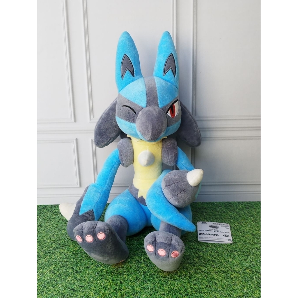 Boneka Pokemon Lucario Wink Original Banpresto